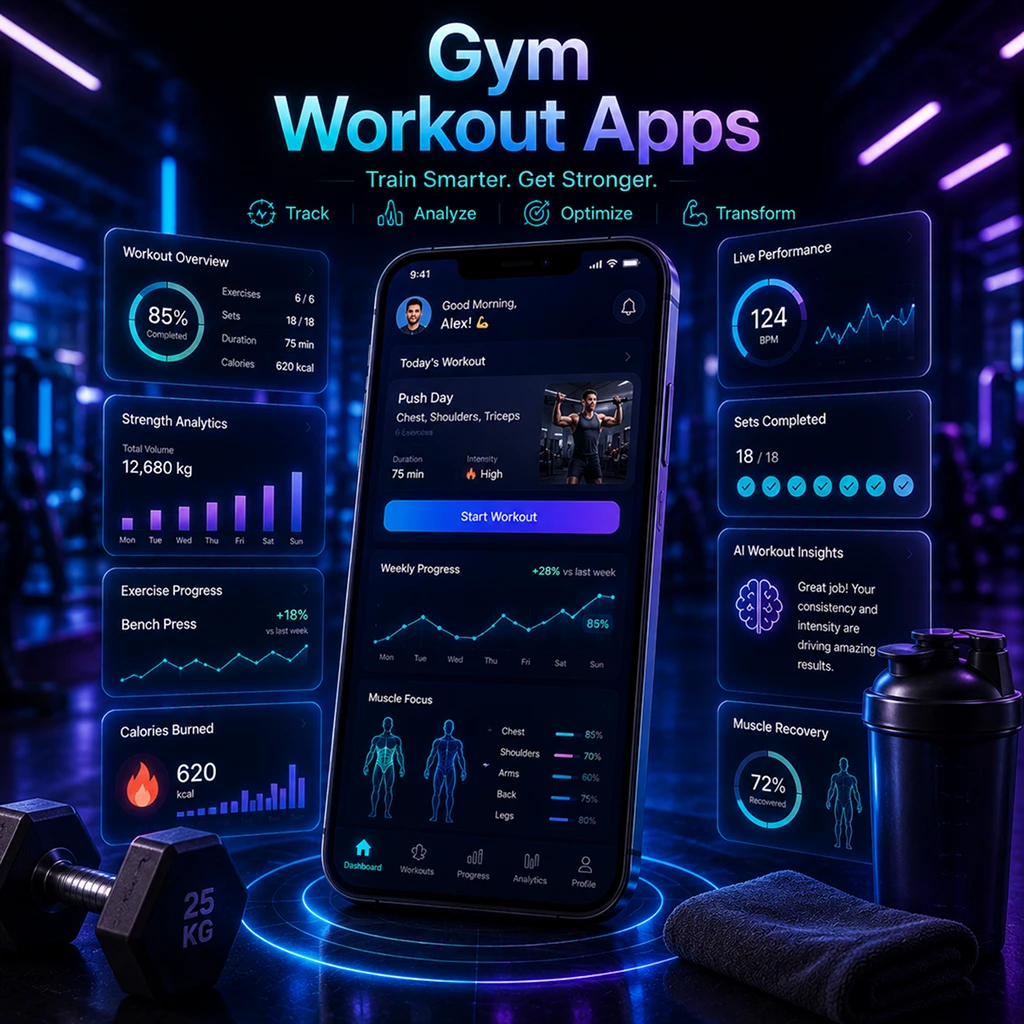 Gym workout management and monitoring services